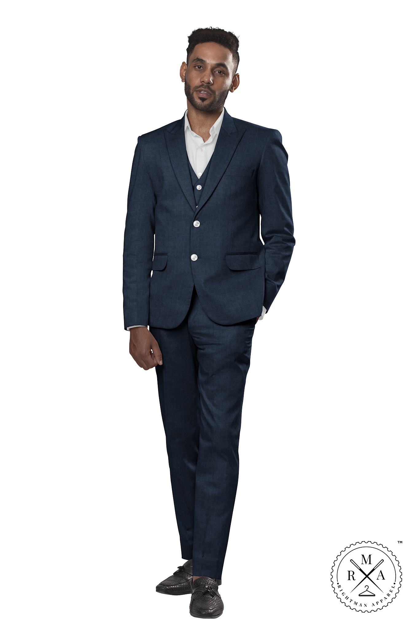 Charcoal Grey TR Three Piece Suit SU39